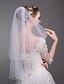 cheap Wedding Veils-Two-tier Modern Style / Wedding / Simple Style Wedding Veil Elbow Veils with Faux Pearl / Fringe Tulle / Angel cut / Waterfall