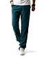 tanie Spodnie z nadrukiem-Męskie Typu Chino Spodnie Spodnie plażowe Solidne kolory Pełna długość Codzienny Len Wzornictwo chińskie Luźna Biały Czarny