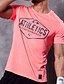 Недорогие Мужские повседневные футболки-Men&#039;s T shirt Tee Solid Colored Round Neck Orange Short Sleeve Daily Skinny Tops Streetwear