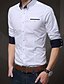 cheap Men&#039;s Casual Shirts-Men&#039;s Shirt Solid Colored Shirt Collar White Blue Gray Yellow Royal Blue Long Sleeve Daily Work Slim Tops Business