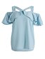 abordables Blusas y camisas de mujer-Mujer Activo Festivos Blusa, Con Tirantes / Hombros Caídos Un Color / Floral