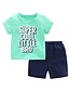cheap Sets-Boys 3D Solid Colored Clothing Set Short Sleeve Summer Polyester Toddler Daily