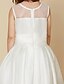 cheap Flower Girl Dresses-A-Line Knee Length Flower Girl Dress First Communion Cute Prom Dress Taffeta with Sash / Ribbon Fit 3-16 Years
