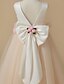 cheap Flower Girl Dresses-A-Line Tea Length Flower Girl Dress Pageant &amp; Performance Cute Prom Dress Satin with Bow(s) Fit 3-16 Years