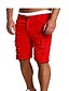 cheap Casual Shorts-Men&#039;s Skinny Shorts Solid Colored Knee Length Daily Cotton Chinoiserie White Black Stretchy / Summer