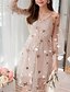 cheap Women&#039;s Dresses-Women&#039;s Blushing Pink Beige Dress Summer Daily Skater Solid Colored S M Slim