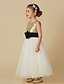 cheap Flower Girl Dresses-A-Line Ankle Length Flower Girl Dress Cute Prom Dress Tulle with Lace Fit 3-16 Years