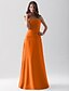 cheap Bridesmaid Dresses-Sheath / Column Strapless / Straight Neckline Floor Length Chiffon Bridesmaid Dress with Ruched by Lightinthebox / Open Back