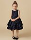 cheap Flower Girl Dresses-A-Line Knee Length Flower Girl Dress Cute Prom Dress Taffeta with Buttons Fit 3-16 Years