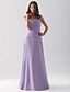 cheap Bridesmaid Dresses-Sheath / Column Strapless / Straight Neckline Floor Length Chiffon Bridesmaid Dress with Ruched by Lightinthebox / Open Back