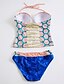 economico Bikini e costumi da bagno-Per donna A fasce All&#039;americana Arcobaleno Tankini Costumi da bagno - Modello M L XL