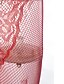 abordables Lencería sexy-Mujer Malla Tallas Grandes Sexy Teddy Ropa de dormir Un Color Rojo Tamaño Único / Con Tirantes