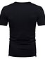 voordelige Casual T-shirts voor heren-Voor heren T-shirt Grafisch V-hals Wit Zwart Lichtgrijs Donkergrijs Korte mouw Dagelijks Lapwerk Tops Katoen Basic / Zomer / Zomer