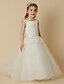 cheap Flower Girl Dresses-Princess Floor Length Flower Girl Dress First Communion Cute Prom Dress Lace with Lace Fit 3-16 Years