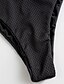 cheap Women&#039;s Swimwear &amp; Bikinis-Women&#039;s Bandeau Black Bandeau Briefs Bikini Swimwear - Solid Colored S M L