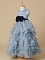 cheap Flower Girl Dresses-Ball Gown Floor Length Flower Girl Dress Pageant &amp; Performance Cute Prom Dress Satin with Bow(s) Fit 3-16 Years