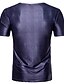 ieftine Maieu &amp; Tricouri Bărbați-Bărbați Grafic Simulare Tricou Imprimeu Manșon scurt Zilnic Topuri De Bază Rotund Mov