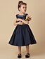 cheap Flower Girl Dresses-A-Line Knee Length Flower Girl Dress Pageant &amp; Performance Cute Prom Dress Taffeta with Beading Fit 3-16 Years