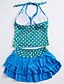 cheap Women&#039;s Swimwear &amp; Bikinis-Women&#039;s Chic &amp; Modern Blue Green Yellow One-piece Swimwear - Solid Colored / Dots Polka Dots M L XL