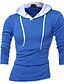 cheap Men&#039;s Hoodies &amp; Sweatshirts-Men&#039;s Hoodie Solid Colored Hooded Active / Street chic Sports - Long Sleeve Black Blue Red Royal Blue Light gray Gray M L XL XXL XXXL / Fall / Winter