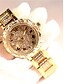 preiswerte Quarzuhren-Damen Armbanduhr Diamantuhr Goldene Uhr damas Chronograph leuchtend Imitation Diamant Analog Gold Silber / Zwei jahr / Japanisch