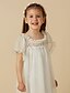 cheap Flower Girl Dresses-Princess Ankle Length Flower Girl Dress First Communion Cute Prom Dress Chiffon with Lace Fit 3-16 Years