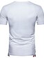 cheap Men&#039;s Casual T-shirts-Men&#039;s T shirt Tee Graphic V Neck White Black Light gray Dark Gray Short Sleeve Daily Patchwork Tops Cotton Basic / Summer / Summer