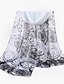 cheap Women&#039;s Scarves-Women&#039;s Basic Chiffon Rectangle Scarf - Floral Mesh