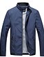 cheap Men&#039;s Jackets &amp; Coats-Men&#039;s Stand Collar Spring Jacket Regular Solid Colored Daily Basic Long Sleeve Red Royal Blue Navy Blue M L XL / Sports / Fall