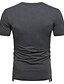 voordelige Casual T-shirts voor heren-Voor heren T-shirt Grafisch V-hals Wit Zwart Lichtgrijs Donkergrijs Korte mouw Dagelijks Lapwerk Tops Katoen Basic / Zomer / Zomer