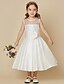 cheap Flower Girl Dresses-A-Line Knee Length Flower Girl Dress First Communion Cute Prom Dress Taffeta with Sash / Ribbon Fit 3-16 Years