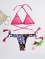 abordables Bikini-Maillots de Bain Bikinis Maillot de bain Femme Imprimer Floral Maillots de bain Blocs de Couleur Bohème