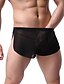 cheap Men&#039;s Exotic Underwear-Men&#039;s Briefs Underwear Mesh Solid Colored Nylon Low Rise Normal Sexy White Black Blue M L XL
