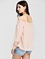 cheap Women&#039;s T-shirts-Women&#039;s Daily Going out Weekend Loose T-shirt - Solid Colored Boat Neck Pink / Sexy