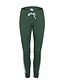 baratos Corpos Sexy-Mulheres Diário Esportivo Legging Sólido Laço Cintura Média Preto Verde Cinzento S M L