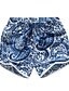 ieftine Bikini &amp; Costume Baie-Pentru femei Boho Albastru piscină Galben O Piesă Costume de Baie - Floral De Bază L XL XXL