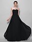 cheap Bridesmaid Dresses-A-Line Bridesmaid Dress Sweetheart Sleeveless Elegant Floor Length Chiffon with Criss Cross 2022
