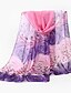 cheap Women&#039;s Scarves-Women&#039;s Basic Chiffon Rectangle Scarf - Floral Mesh