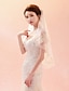 cheap Wedding Veils-One-tier Classic &amp; Timeless / Chic &amp; Modern Wedding Veil Chapel Veils with Embroidery Tulle