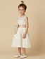 billige Blomsterpikekjoler-A-Line Tea Length Flower Girl Dress Wedding Cute Prom Dress Lace with Lace Fit 3-16 Years