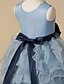 cheap Flower Girl Dresses-Ball Gown Floor Length Flower Girl Dress Pageant &amp; Performance Cute Prom Dress Satin with Bow(s) Fit 3-16 Years