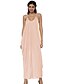 cheap Maxi Dresses-Women&#039;s Daily Holiday Maxi T Shirt Dress - Solid Colored Strap Summer Gray Yellow Wine L XL XXL / Sexy