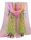זול צעיפי שיפון צבעוניים שיקיים-צעיף מלבני - דפוס רשת בסיסי בגדי ריקוד נשים
