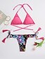 abordables Bikini-Maillots de Bain Bikinis Maillot de bain Femme Imprimer Floral Maillots de bain Blocs de Couleur Bohème