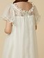 cheap Flower Girl Dresses-Princess Ankle Length Flower Girl Dress First Communion Cute Prom Dress Chiffon with Lace Fit 3-16 Years