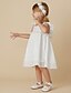 cheap Flower Girl Dresses-A-Line Knee Length Flower Girl Dress Wedding Cute Prom Dress Taffeta with Pleats Fit 3-16 Years