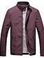 cheap Men&#039;s Jackets &amp; Coats-Men&#039;s Stand Collar Spring Jacket Regular Solid Colored Daily Basic Long Sleeve Red Royal Blue Navy Blue M L XL / Sports / Fall