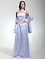 cheap The Wedding Store-Sheath / Column Bridesmaid Dress Spaghetti Strap Sleeveless Wrap Included Floor Length Satin with Beading 2022
