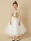 cheap Flower Girl Dresses-Princess Tea Length Flower Girl Dress Cute Prom Dress Tulle with Sash / Ribbon Fit 3-16 Years