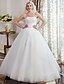 cheap Wedding Dresses-Ball Gown Wedding Dresses Strapless Floor Length Tulle Over Lace Strapless Vintage Inspired with Lace 2022